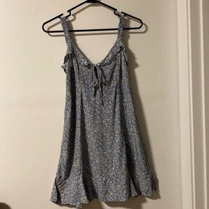 American Eagle Light Blue Floral Dress (S)